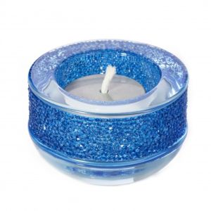 Swarovski Подсвечник для чайной свечи Shimmer, Blue 5136916