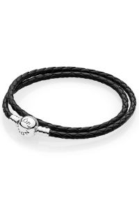 PANDORA 590745CBK-D1 браслет кожаный