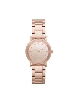 DKNY SOHO ROSE-TONE LARGE ROUND FACE WATCH