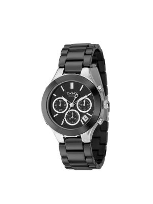 DKNY CHAMBERS BLACK CERAMIC WATCH