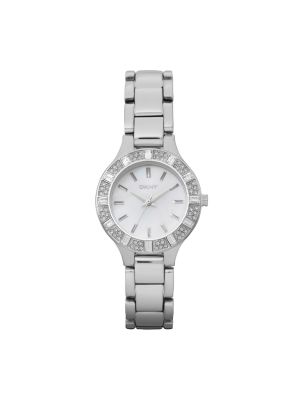 DKNY CHAMBERS SMALL ROUND WATCH WITH GLITZ