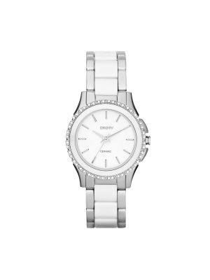 DKNY WESTSIDE TWO TONE CHRONO BRACELET WATCH