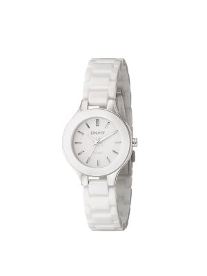 DKNY CHAMBERS SMALL WHITE ROUND CERAMIC