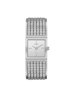 DKNY BRYANT PARK STAINLESS STEEL WIDE BANGLE WATCH