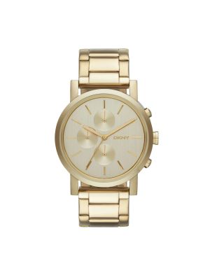 DKNY SOHO OVERSIZED GOLD-TONE CHRONOGRAPH WATCH, MEN'S
